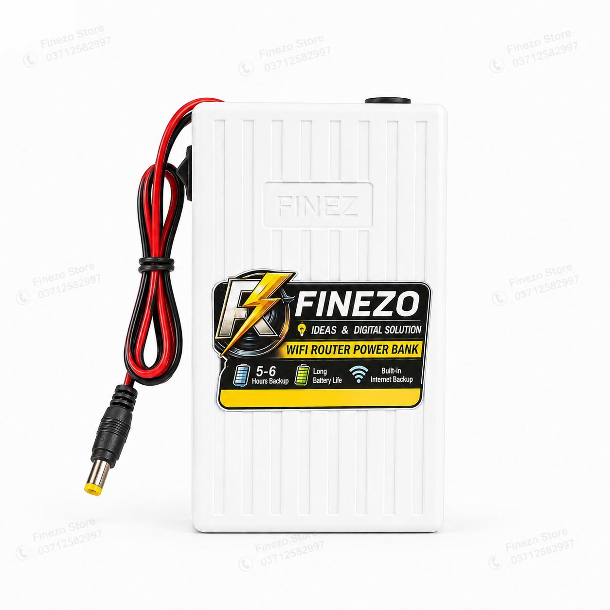 Finezo 12V WiFi Router Power Bank 12000mAh – Mini UPS with 5-6 Hours Backup thumbnail 5