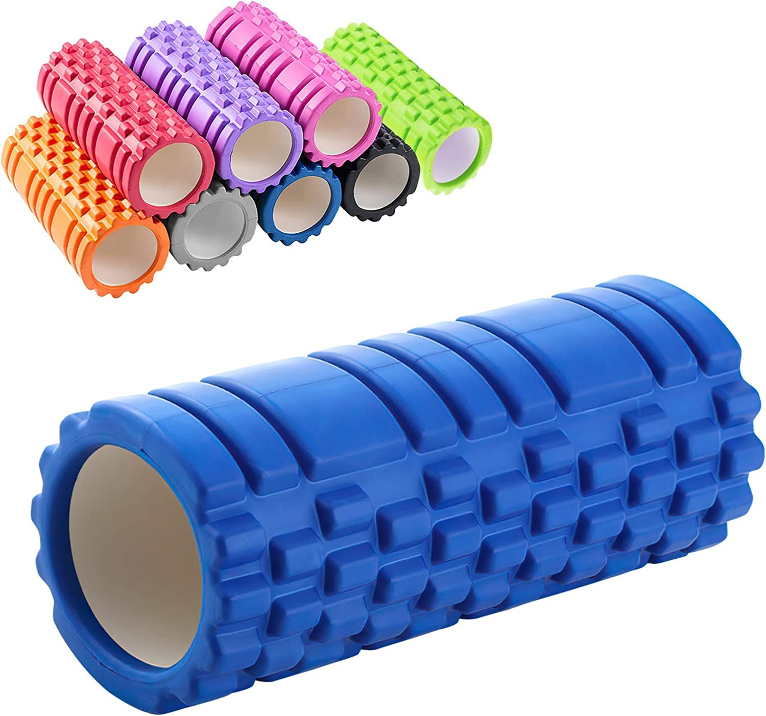Foam Roller for Back Pain Relief | High Density Deep Tissue Massage Roller for Muscle Recovery, Exercise & Stretching | Body Pain Relief Roller for Gym, Home Workout, Yoga & Physiotherapy (Random Color) thumbnail 3