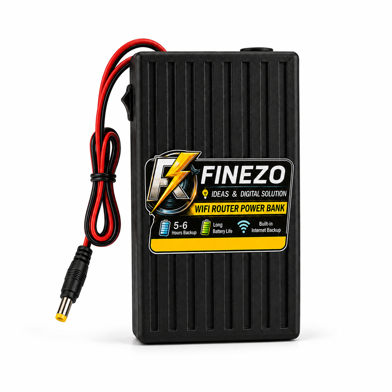 Finezo 12V WiFi Router Power Bank 12000mAh – Mini UPS with 5-6 Hours Backup thumbnail 4