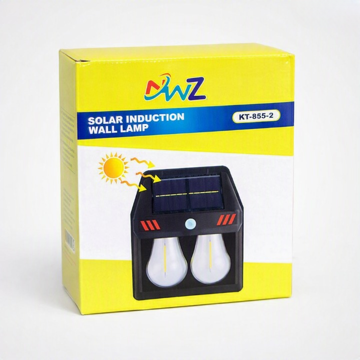 NWZ Solar Induction Wall Lamp KT-885-2 – Solar Powered Outdoor Lighting for Wall Mounting
