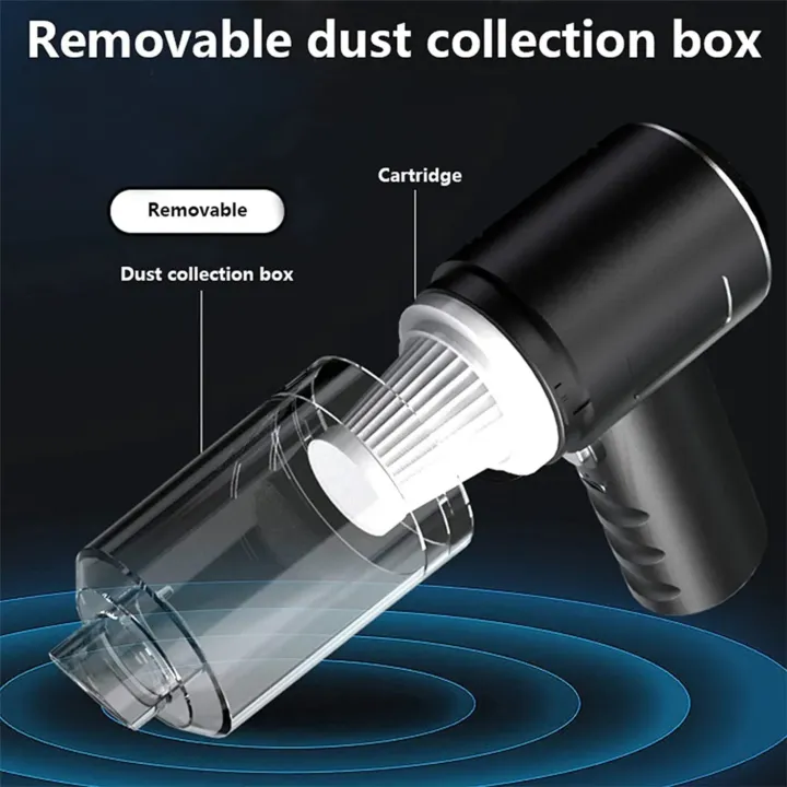 3-in-1 Portable Cordless Vacuum Cleaner – Compact Handheld Dust Cleaner with Removable Box view 2