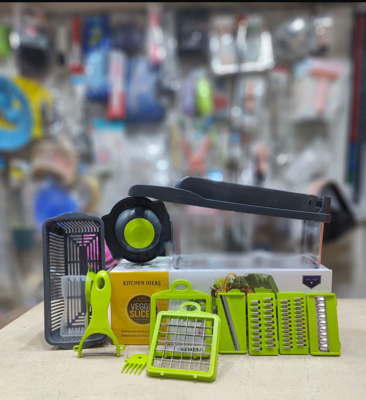 16-in-1 Multi-Functional Vegetable Chopper, Dicer & Slicer with Storage Container thumbnail 4