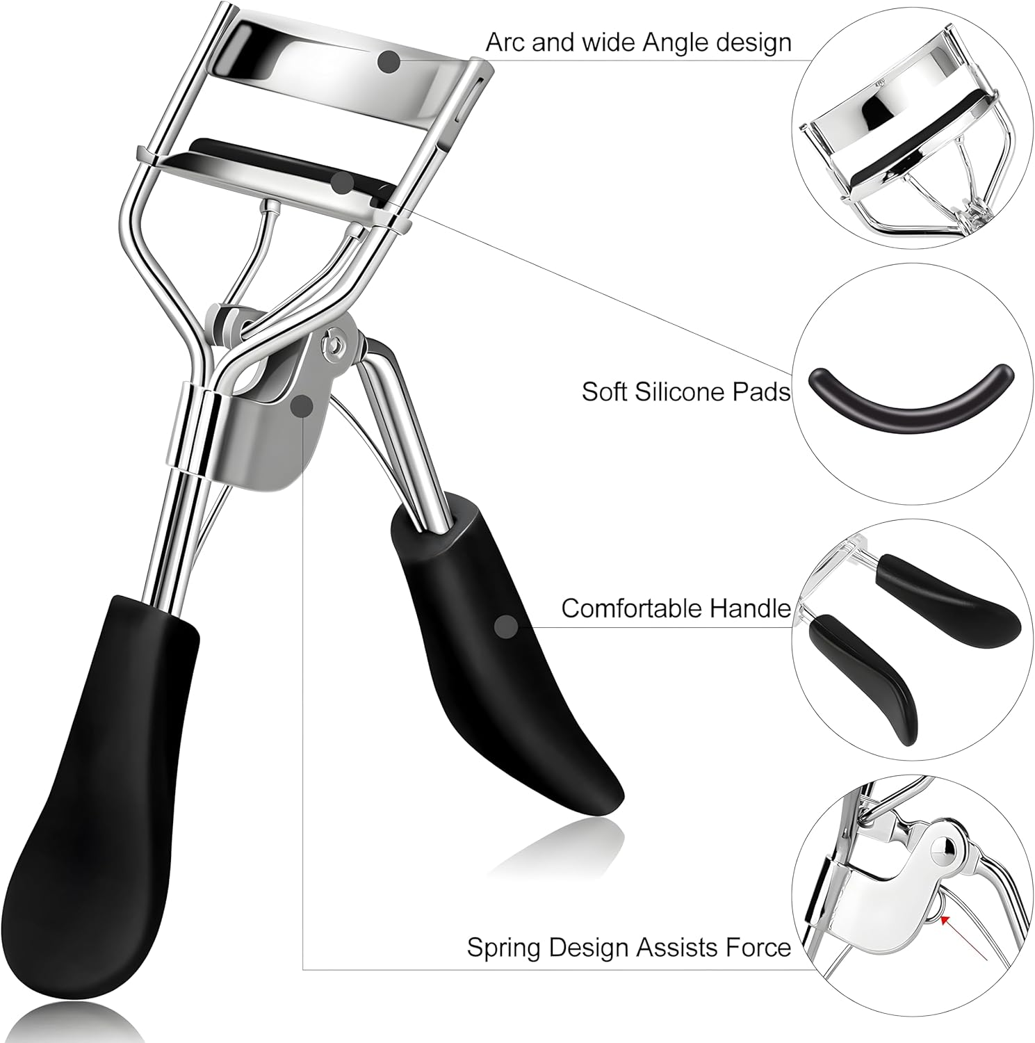 Professional Eye Lash Curler - Cosmetic Product Designed For Eye Care And Daily Makeup Routine (Random Color) thumbnail 2