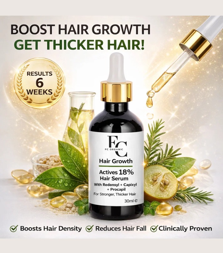 Herbal Hair Growth Serum 30ml | Rosemary & Onion Water-Based Formula thumbnail 3
