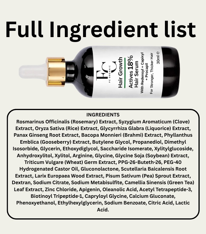 Herbal Hair Growth Serum 30ml | Rosemary & Onion Water-Based Formula thumbnail 4