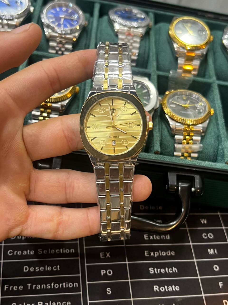 Men's Stainless Steel Quartz Wrist Watch thumbnail 3