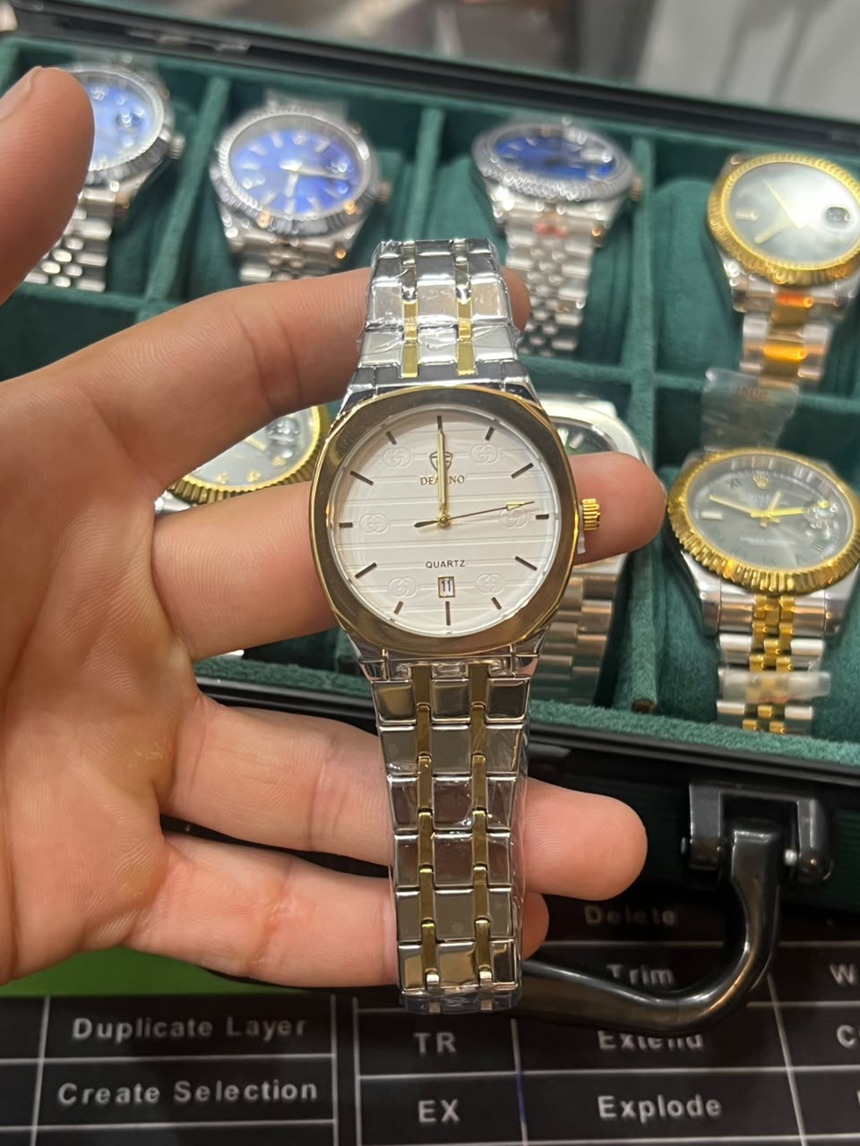 Men's Stainless Steel Quartz Wrist Watch thumbnail 4