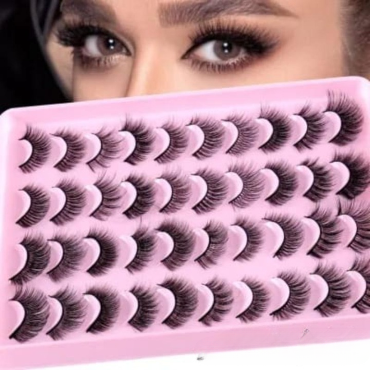 20 Pairs Eyelash Tray - Cosmetic Product Designed For Eye Care And Daily Makeup Routine (Mix Designs) thumbnail 2