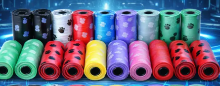 10 Rolls of Baby Diaper Diaper Disposal Bag Rubbish Bags Pet Dog Poo Waste Bag Rolls Garbage Pets Wastage Bags thumbnail 4