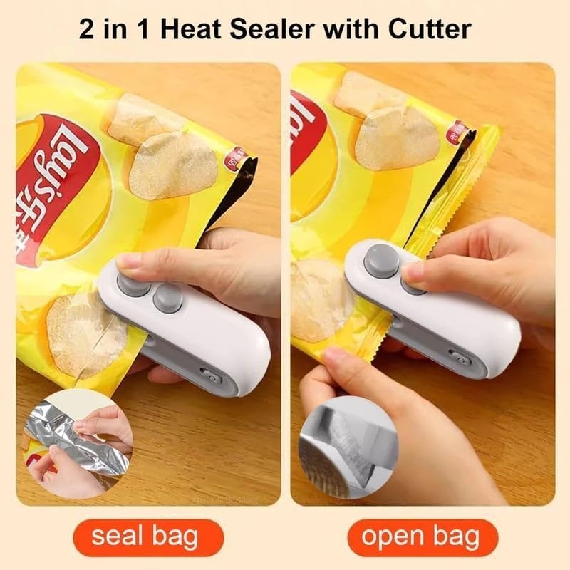 Portable Mini Bag Sealer - Handheld Heat Sealer for Food Storage thumbnail 2