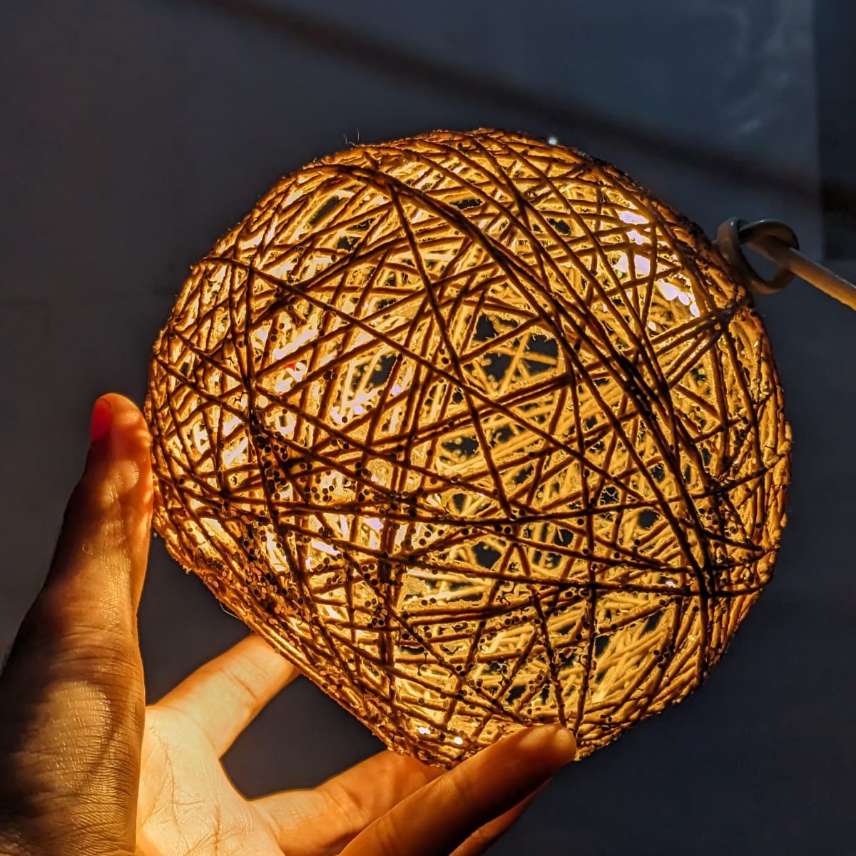String Ball Lamp - Home Decor Product Designed For Lighting And Daily Interior Decoration Routine (Random Color)) view 5