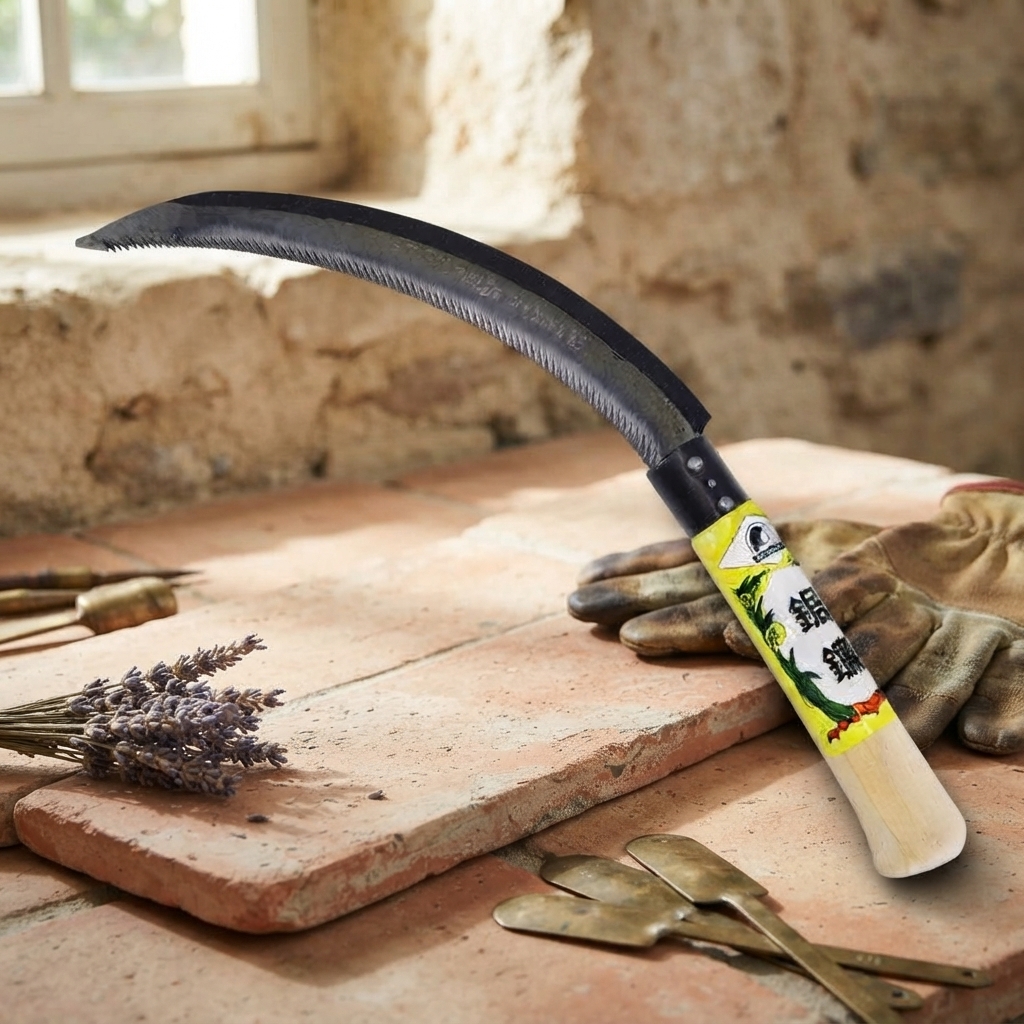 Japanese Serrated Grass Sickle - Tool Product Designed For Cutting And Daily Gardening Routine thumbnail 2