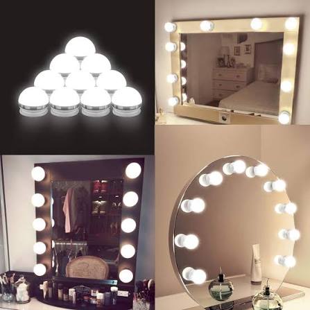 10 Bulbs Mirror Vanity Light | 3 Modes Makeup Dressing Table & Bathroom Mirror Vanity Lights thumbnail 4