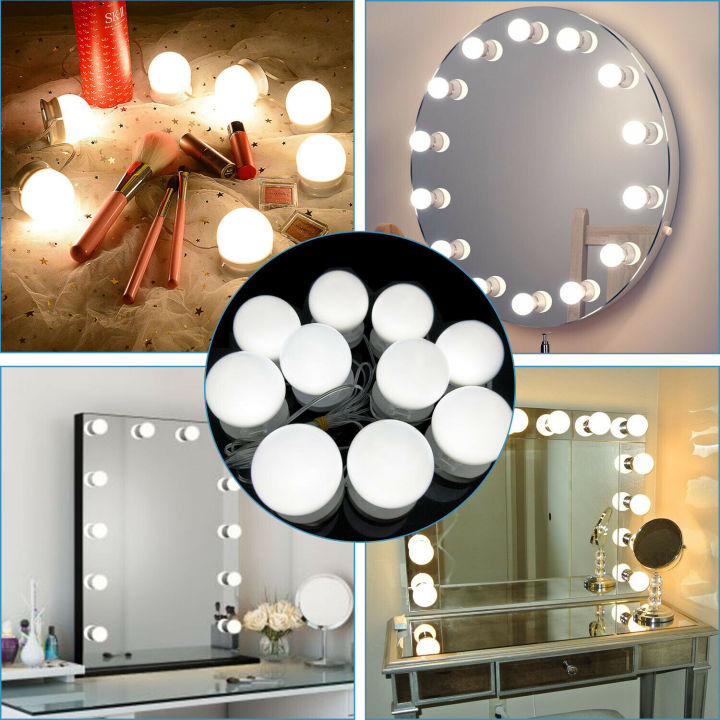 10 Bulbs Mirror Vanity Light | 3 Modes Makeup Dressing Table & Bathroom Mirror Vanity Lights thumbnail 5