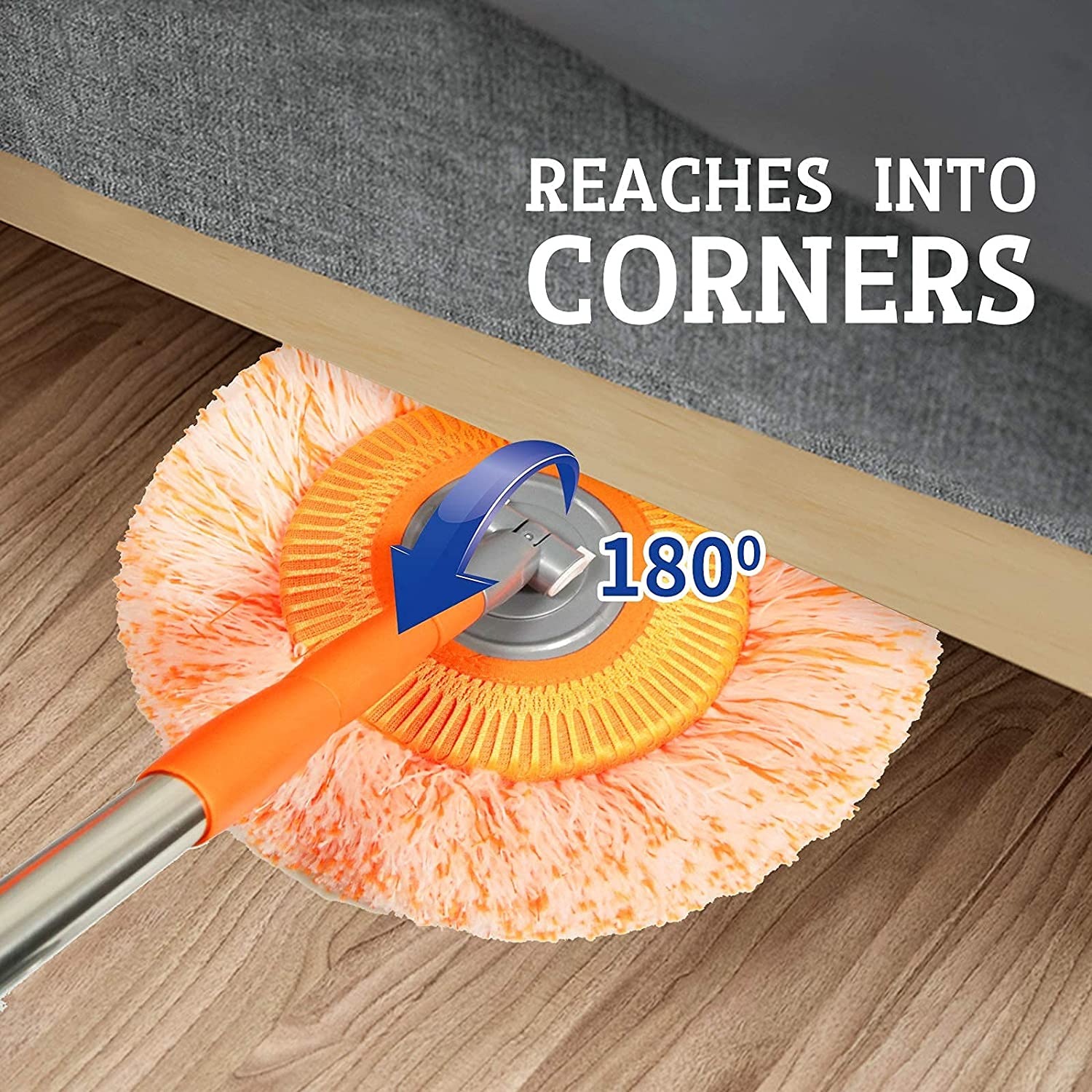Extendable Telescopic Mop With Detachable Microfiber Cloth Head Durable Lightweight Adjustable Practical Choice For Efficient Home And Office Cleaning thumbnail 4