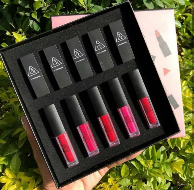 3CE 10-Piece Lipstick And Lip Tint - Cosmetic Product Designed For Lip Makeup And Daily Beauty Routine (Mix Color) thumbnail 3