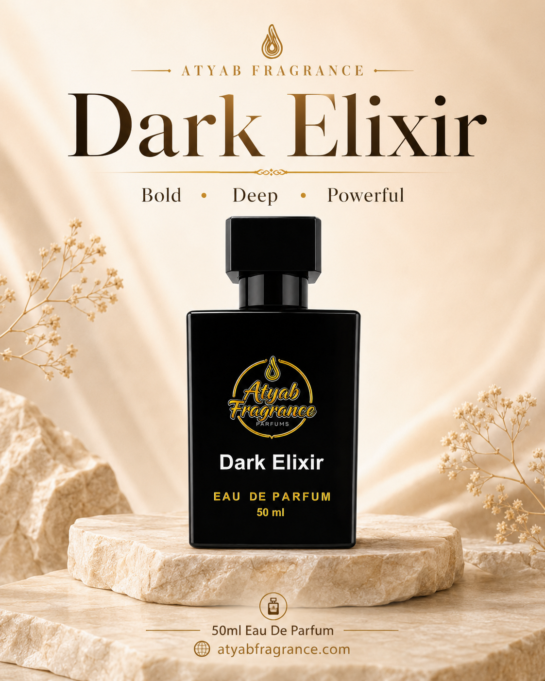 ATYAB Fragrance Dark Elixir Eau De Parfum (50ml) thumbnail 2