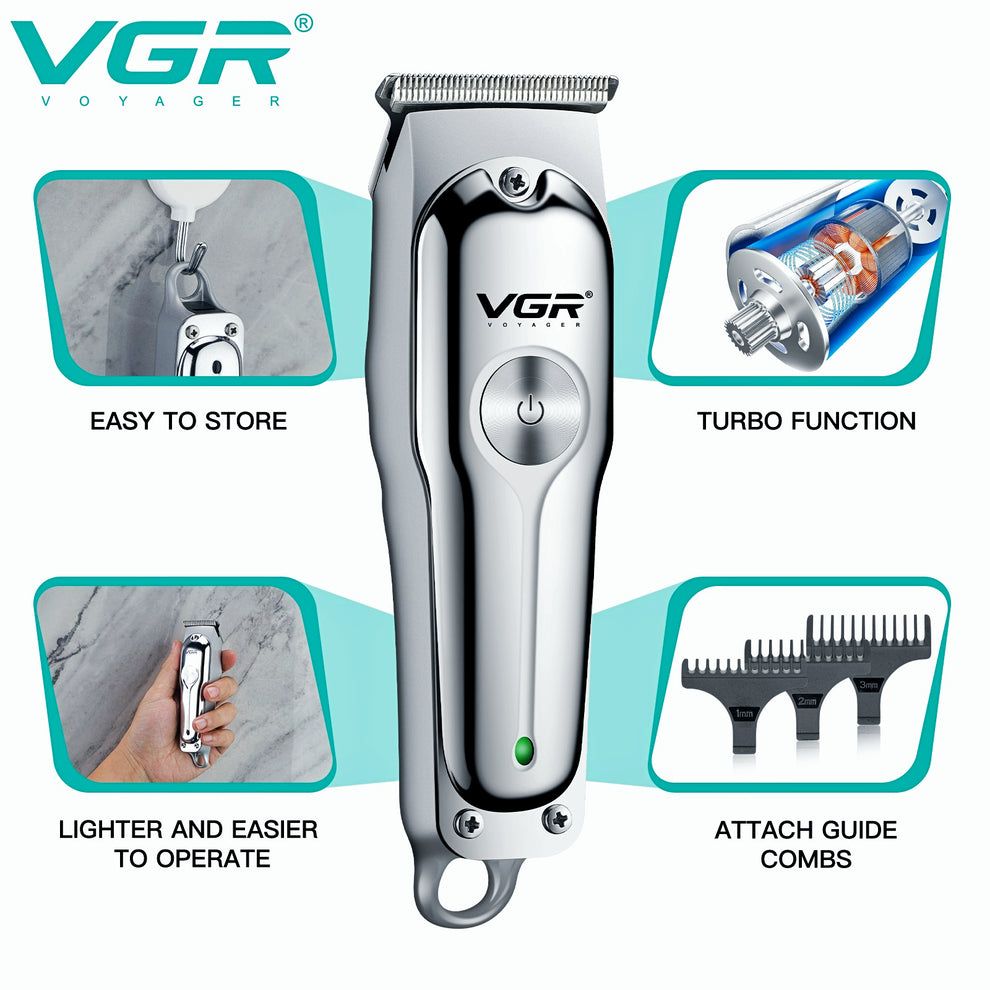 VGR V-071 Hair Cutting Machine Electric Hair Clipper Professional Haircut Machine Mini Barber Rechargeable Hair Trimmer for Men thumbnail 2