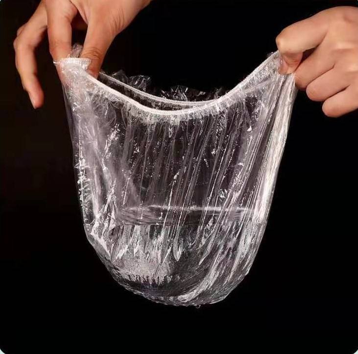 Scoop Disposable 100 Food Cover – Elastic Stretchable Bowl & Plate Covers – Universal Fit Plastic Covers for Kitchen Food Preservation thumbnail 4