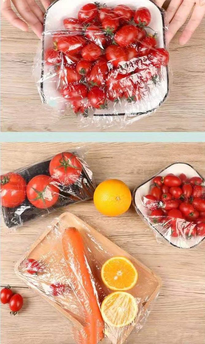 Scoop Disposable 100 Food Cover – Elastic Stretchable Bowl & Plate Covers – Universal Fit Plastic Covers for Kitchen Food Preservation thumbnail 5
