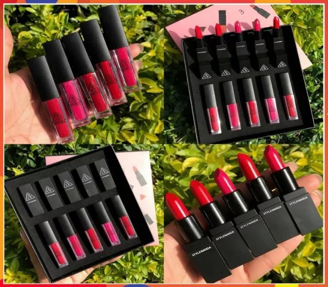 3CE 10-Piece Lipstick And Lip Tint - Cosmetic Product Designed For Lip Makeup And Daily Beauty Routine (Mix Color) thumbnail 5