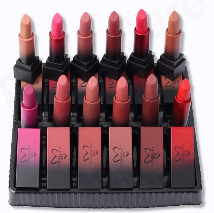 Pack Of 12 - Huda Beauty Lipsticks - Cosmetic Product Designed For Lip Makeup And Daily Beauty Routine (Random Color) thumbnail 2