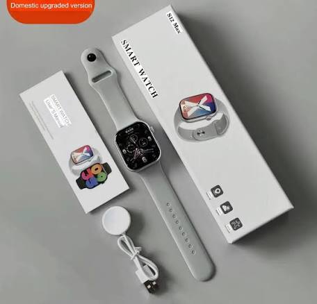 S12 Max Smart Watch with 1.85-Inch Full Touch HD Display, Bluetooth Calling, Smart Notifications, Health Monitoring, Fitness Tracking thumbnail 4
