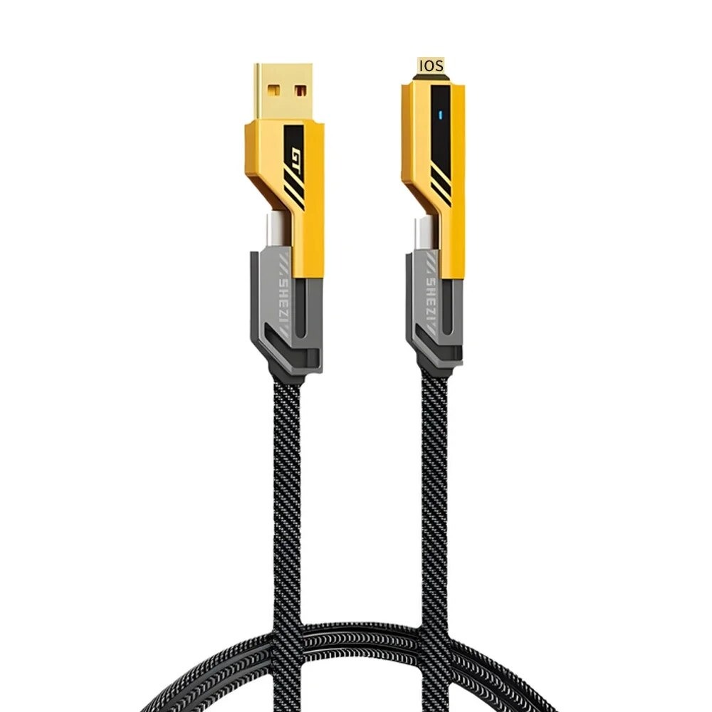 4 In 1 Fast Charging Cable 1.5 Metre USB To Type C PD Charger Compatible With iPhone Android Type C Laptop Durable Reliable Practical Choice thumbnail 2