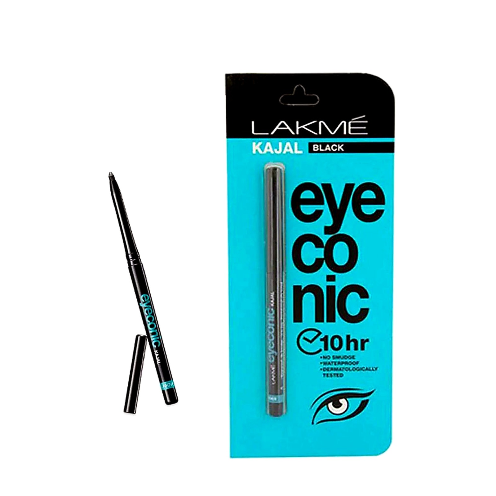 Lakme Eyeconic Kajal Pencil Eyeliner Black 24Hrs Long Lasting - Buy Online in Pakistan at Zenbu Store