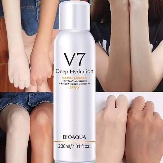 BIOAQUA V7 Deep Hydration Seven Vitamins Complex Spray - Skincare Product Designed For Moisture Hydration And Daily Skin Care Routine - 200ML thumbnail 2