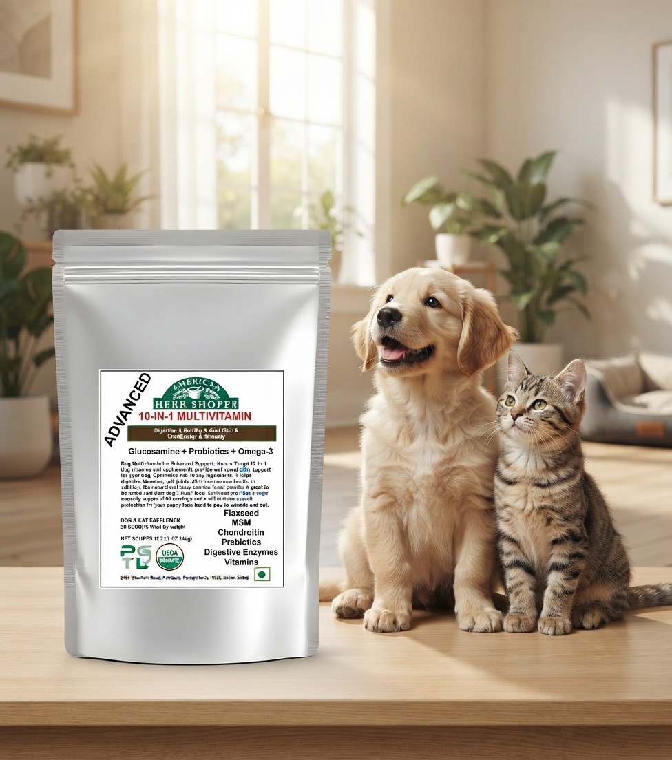 10-in-1 Dog & Cat Multivitamin | Probiotics, Omega-3 & Joint Support - 100g thumbnail 4