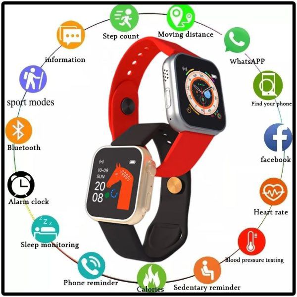 D20 Ultra Smart Watch – Heart Rate, Blood Pressure Monitor & Fitness Tracker thumbnail 4
