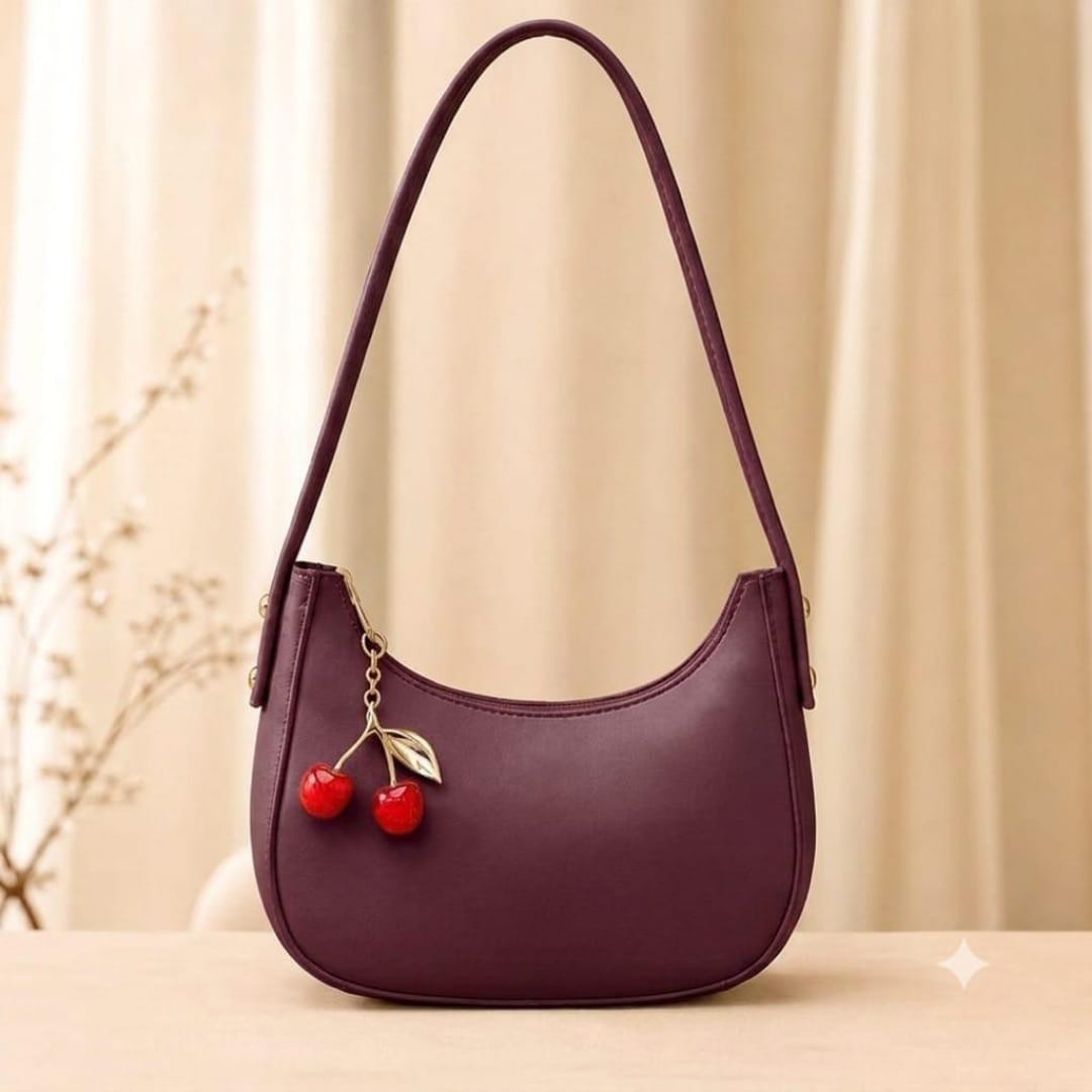 Cherry Charm Shoulder Purse Stylish Compact Durable Fashion Accessory Practical Choice For Daily Use Office College And Casual Outings thumbnail 5