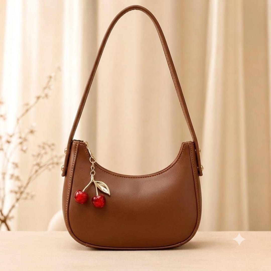 Cherry Charm Shoulder Purse Stylish Compact Durable Fashion Accessory Practical Choice For Daily Use Office College And Casual Outings thumbnail 2