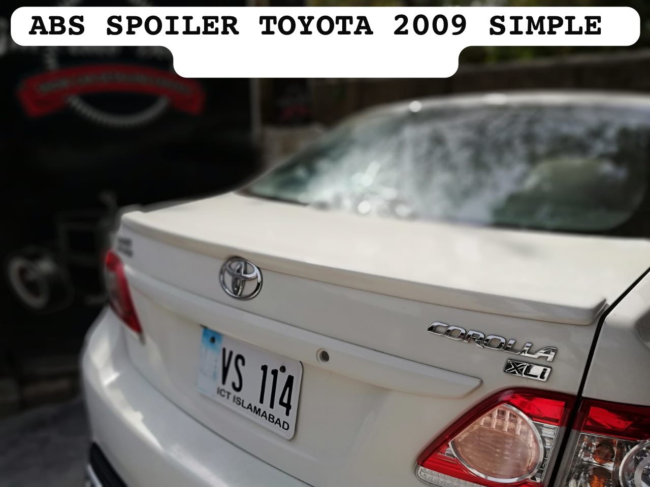 ABS Rear Trunk Lip Spoiler for Toyota Corolla (2009–2014 Models) – Simple Flush Fit Design