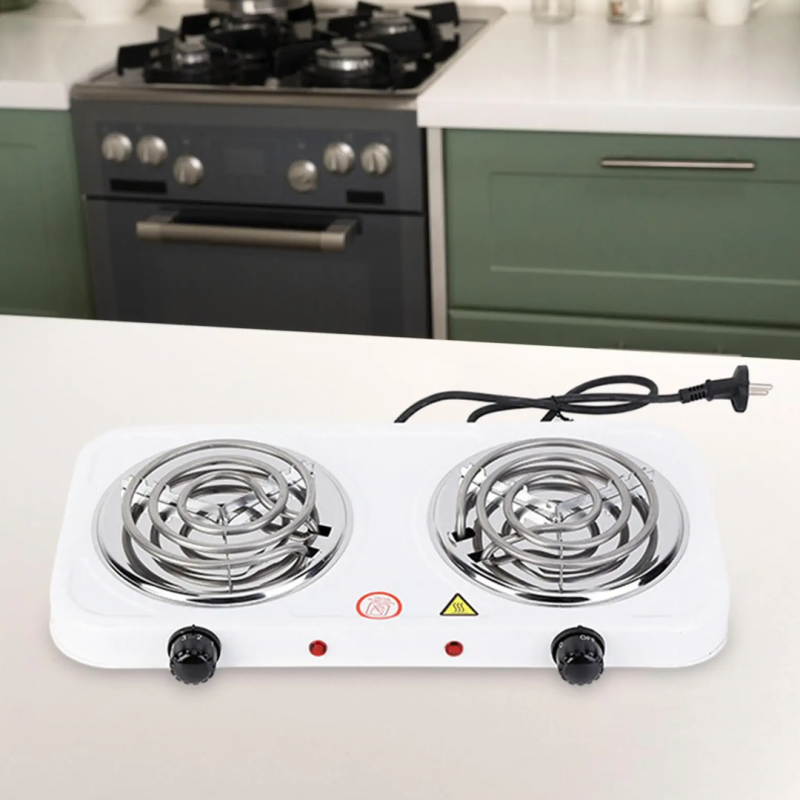 Double Electric Stove – 2000 Watt Dual Hot Plate Cooker with Twin Coil Burners | Fast Heating, Energy-Efficient Electric Cooking Stove for Home, Hostels & Outdoor Use thumbnail 3