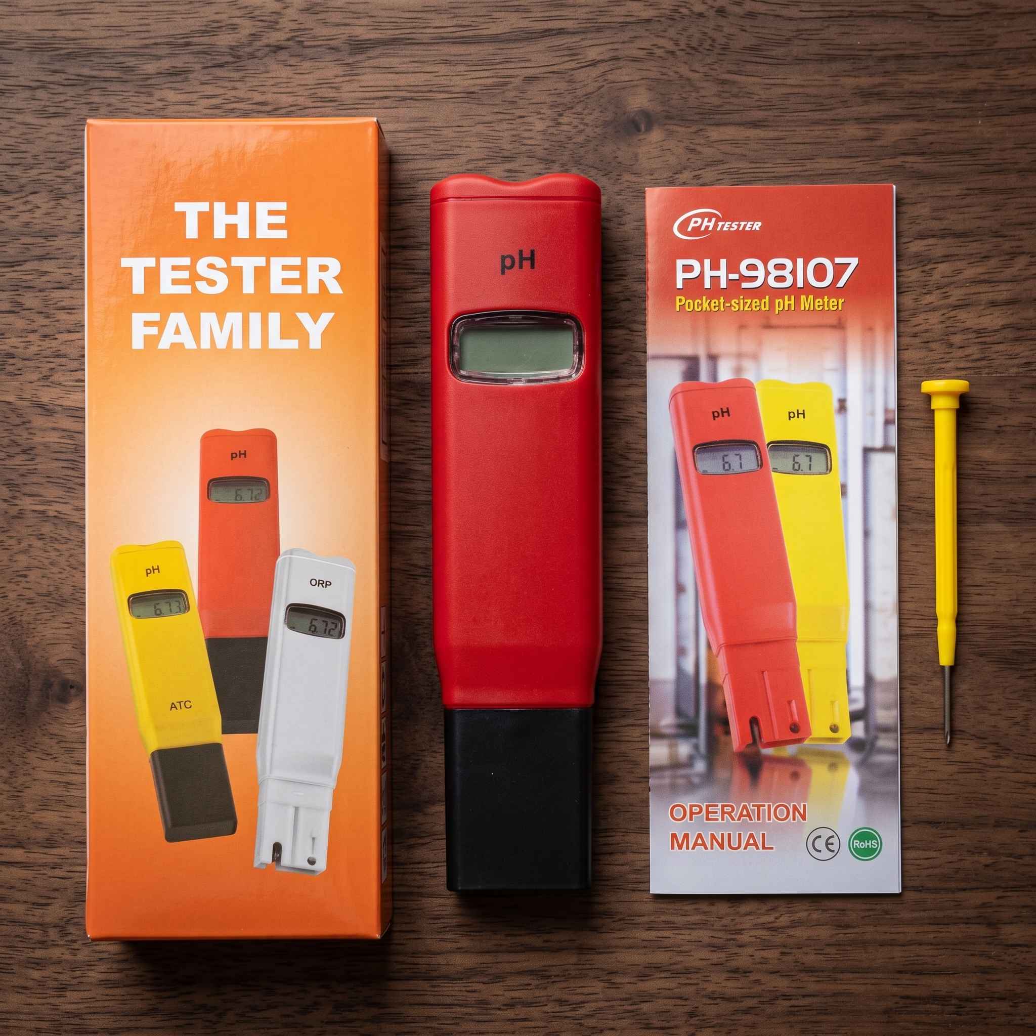 PH-98107 Pocket-Sized Digital pH Meter Tester with Calibration Screwdriver thumbnail 2
