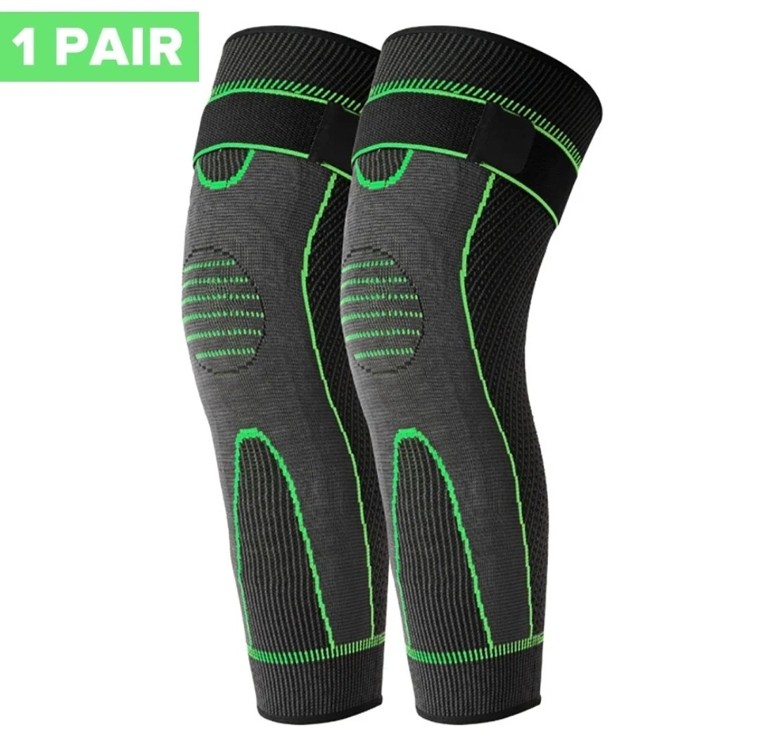 Adjustable Compression Knee Support Sleeves with Elastic Strap (1 Pair) thumbnail 4
