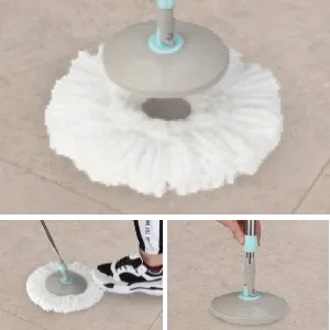 360° Rotating Head Mops with Bucket Mob Deep-cleaning magic mop-microfiber mop | Best for home and office cleaning thumbnail 3