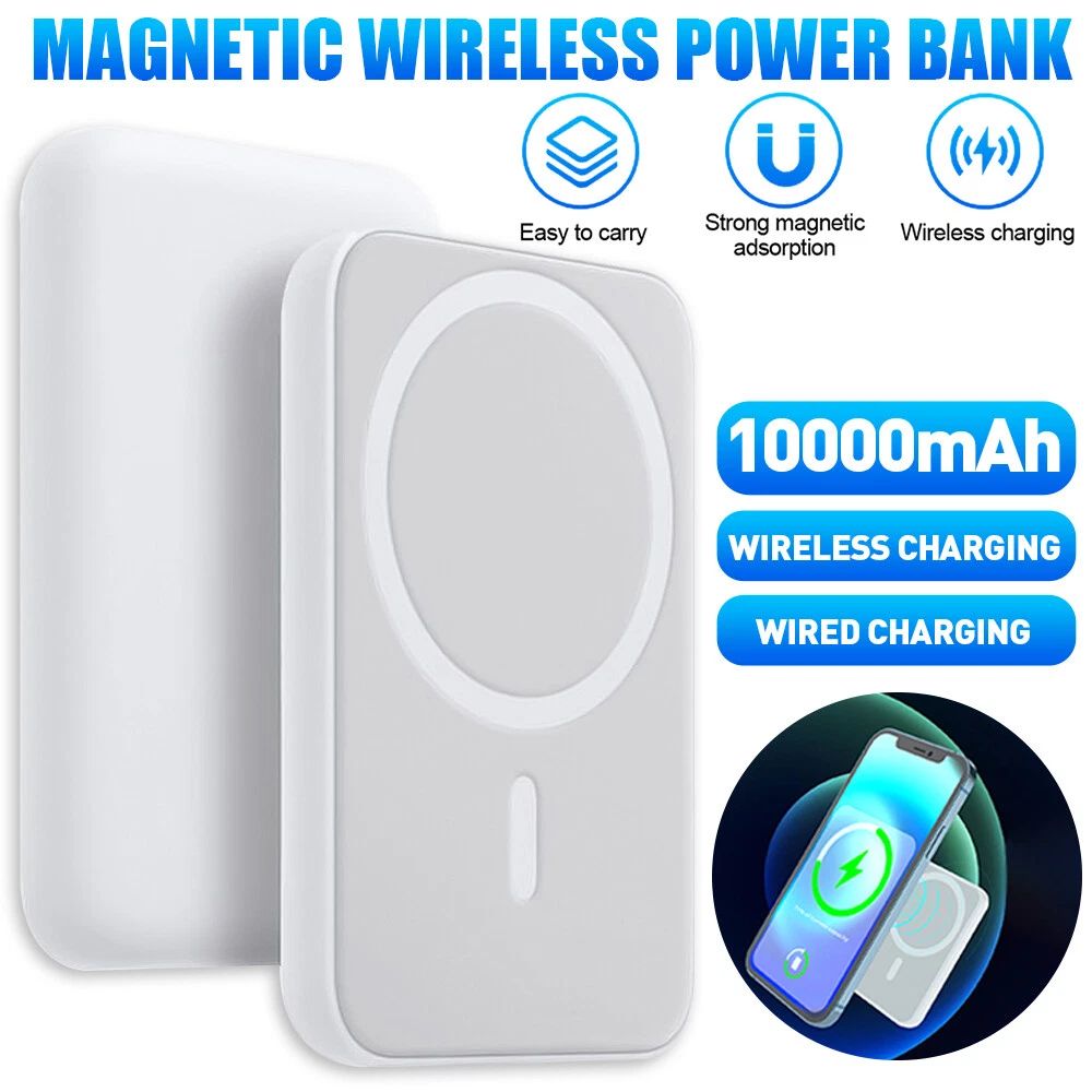10000mAh Magnetic Wireless Power Bank - Fast Charging Android and IPhone both Suteable Power Bank thumbnail 5