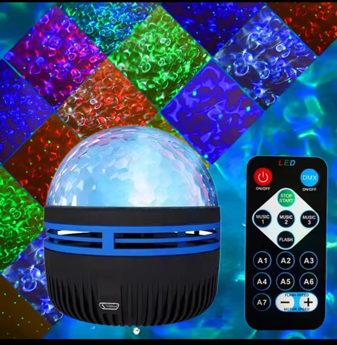 USB Galaxy Projector Aurora 5V Night Light 360° Rotating RGB light