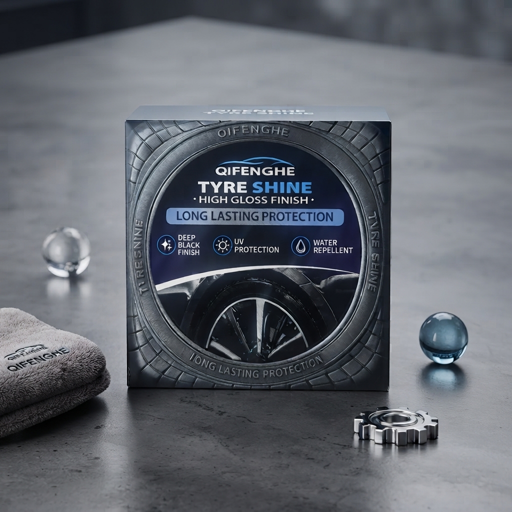 Qifenghe Tyre Shine High Gloss Finish 300G Deep Black UV Protection Water Repellent Practical Choice For Long Lasting Tyre Care thumbnail 2