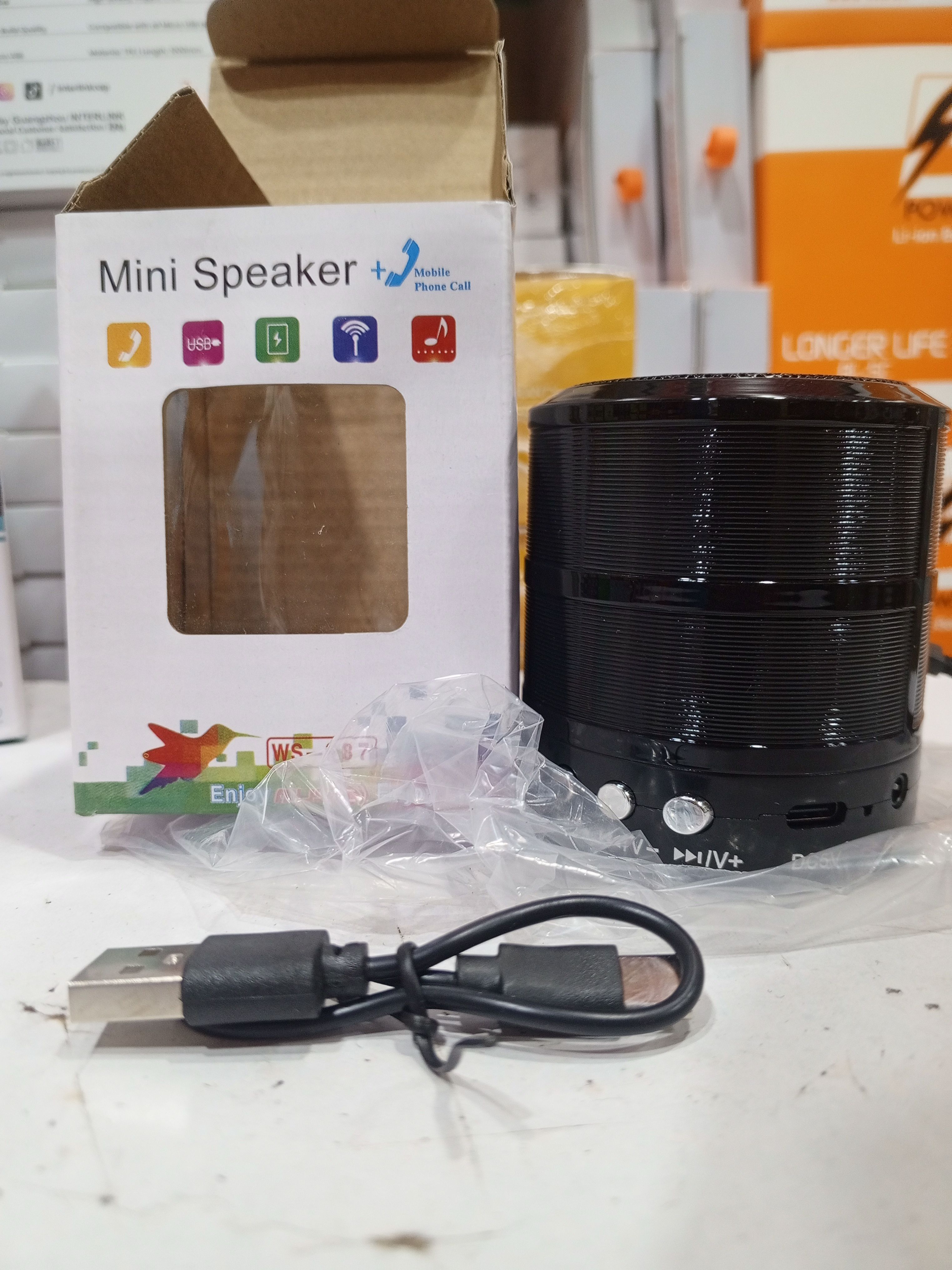 WS 887 Mini Portable Bluetooth Speaker Compact Wireless Durable Powerful Practical Choice For Music Travel Outdoor And Home Use thumbnail 5