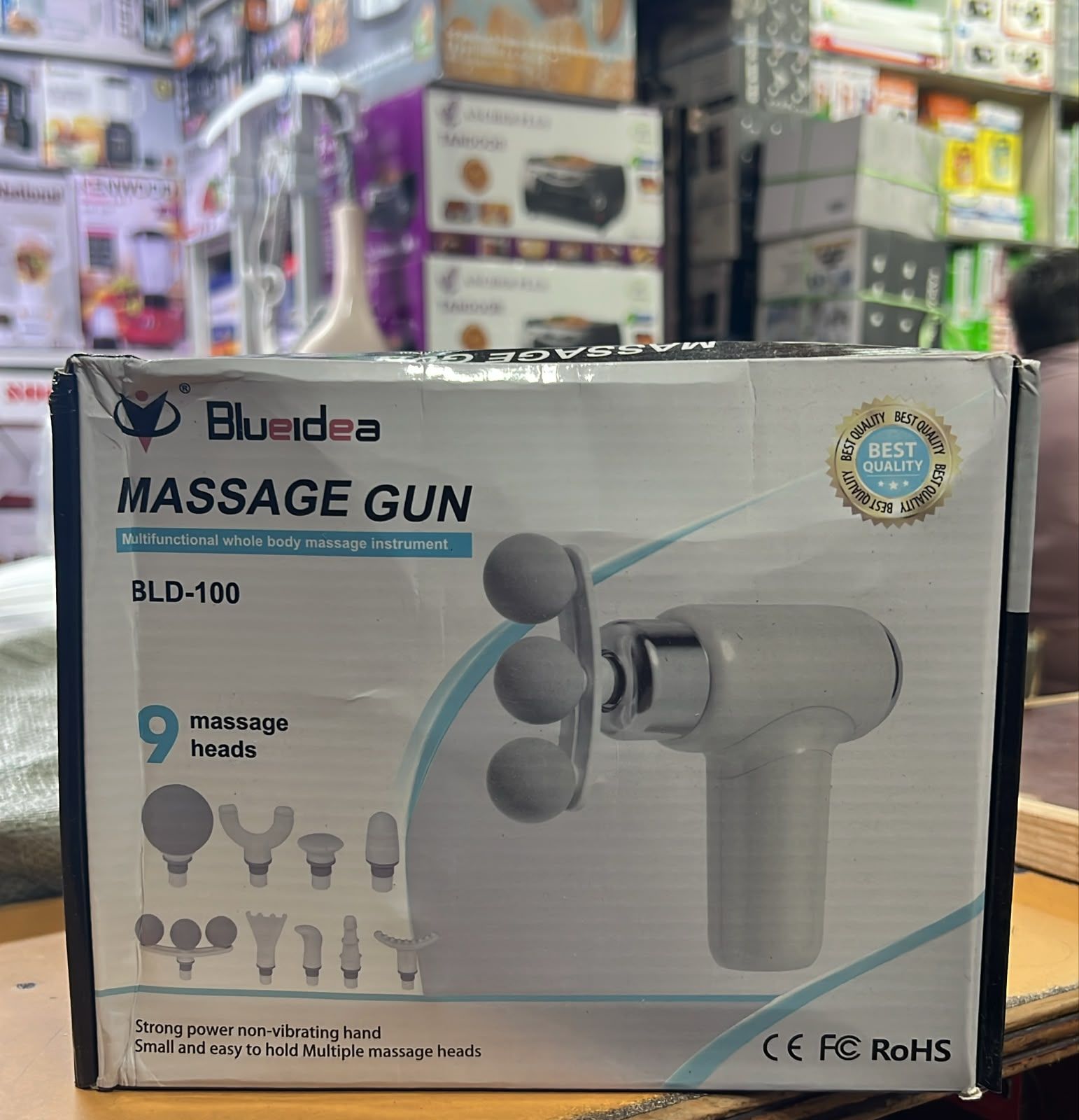 Blueidea BLD-100 Massage Gun – Multifunctional Body Massager with 9 Massage Heads thumbnail 2