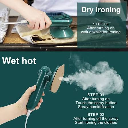 Portable Steam Iron | Professional Travelling Iron With Box | Steam Iron With Spray view 3