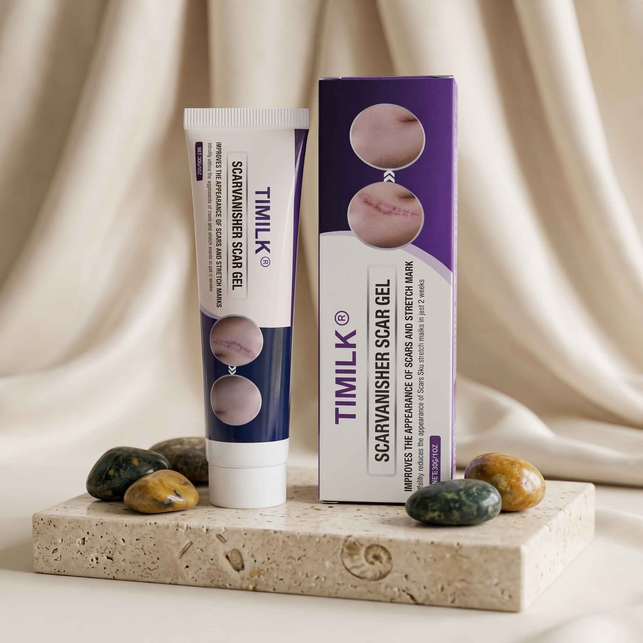 TIMILK Scarvanisher Scar Gel – Advanced Scar & Stretch Mark Cream - 30g thumbnail 3