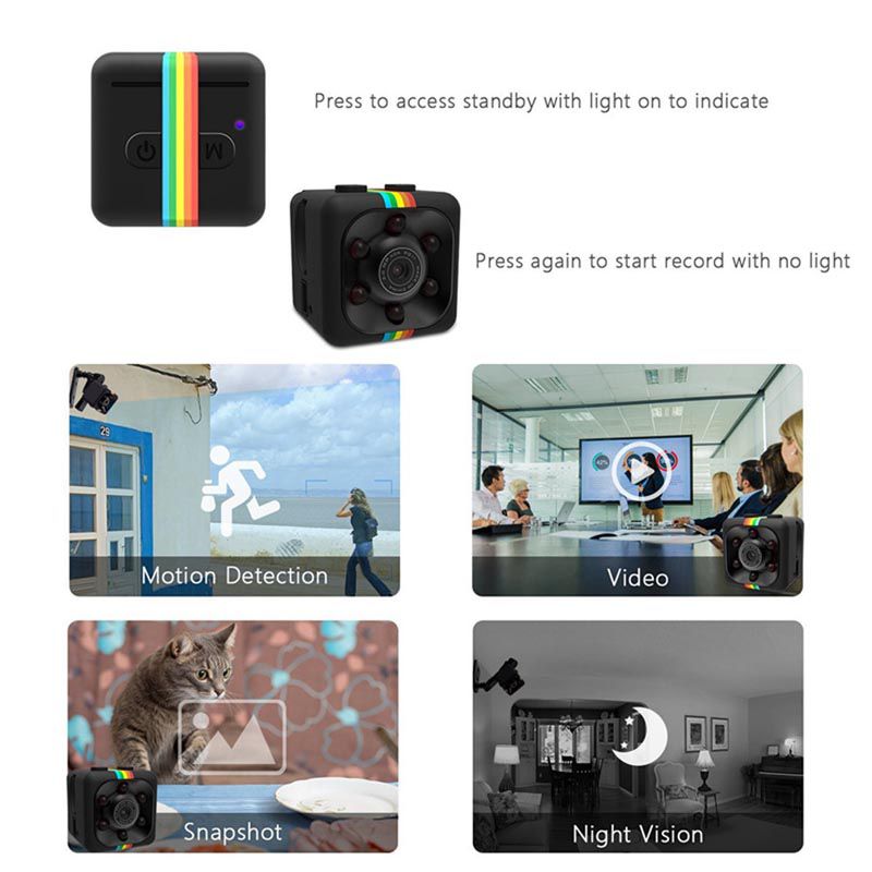 SQ11 Mini HD Dash Cam Compact Car Camera With Night Vision Motion Detection And HD Video Recording For Car Security And Recording thumbnail 5