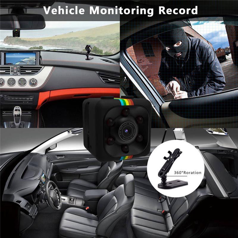 SQ11 Mini HD Dash Cam Compact Car Camera With Night Vision Motion Detection And HD Video Recording For Car Security And Recording thumbnail 3