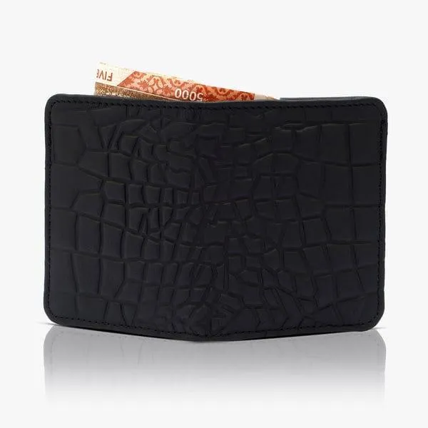 Men's Slim Leather Bifold Wallet with Card Slots & ID Window - Random Color thumbnail 5