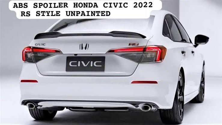 ABS Spoiler for Honda Civic 2022 – RS Style Rear Trunk Spoiler, Unpainted